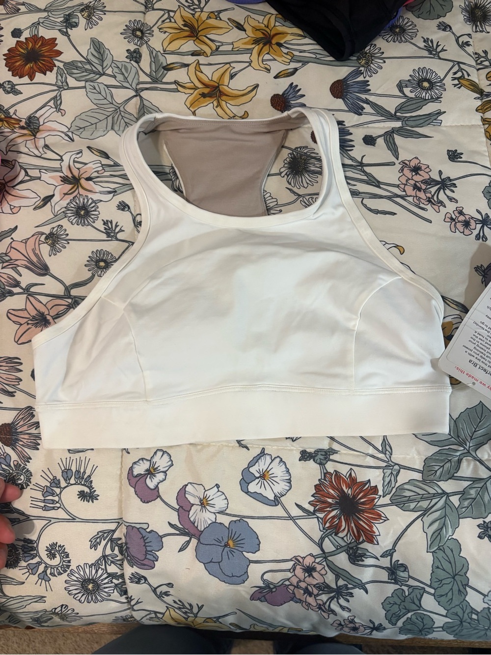 lululemon athletica White Racerback Sports Bra